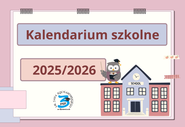 Kalendarium szkolne 2025/2026