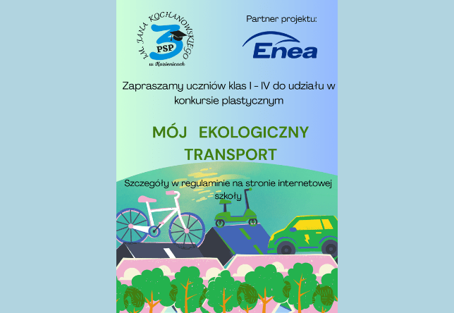 Konkurs plastyczny w ramach realizacji projektu pn. „Szkoła w ruchu”.