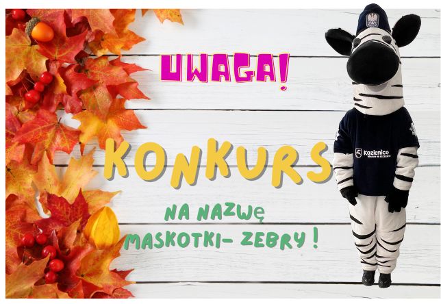 Konkursu dla dzieci i młodzieży pn. "Nazwa maskotki - zebry"