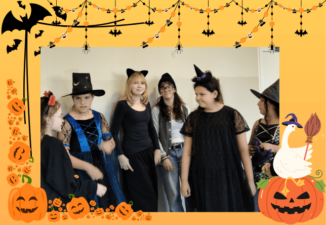 Uczniowie naszej szkoły podczas Halloween