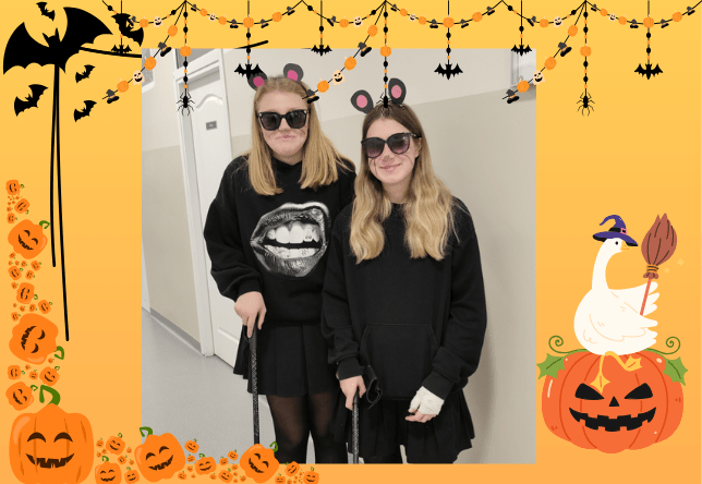 Uczniowie naszej szkoły podczas Halloween