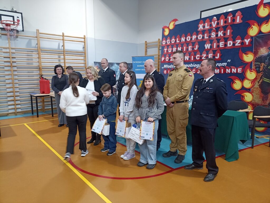 XLVIII Ogólnopolski Turniej Wiedzy Pożarniczej "Młodzież zapobiega pożarom" eliminacje gminne w PSP3 Kozienice