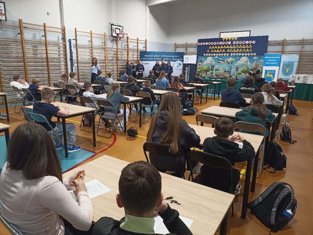 Eliminacje powiatowe XLVII Ogólnopolskiego Turnieju Bezpieczeństwa w Ruchu Drogowym, które odbyły się 9.04.2026r. w Publicznej Szkole Podstawowej nr 3 z Oddziałami Integracyjnymi w Kozienicach