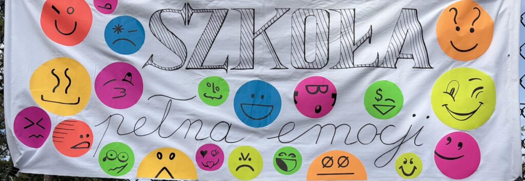plakat "szkoła pełna emocji"