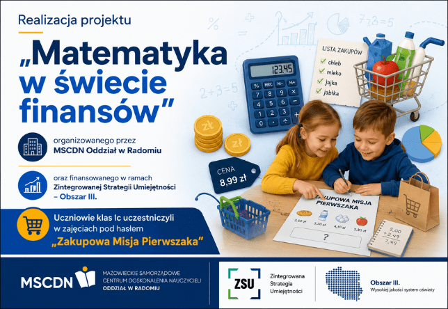 Uczniowie klasy I c w "Zakupowej Misji Pierwszaka"